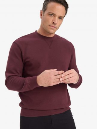 سویشرت مردانه زرشکی دفکتو