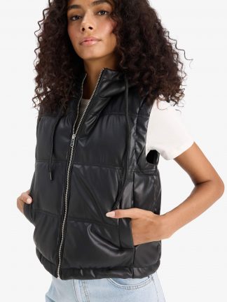 جلیقه زنانه مشکی دفکتو