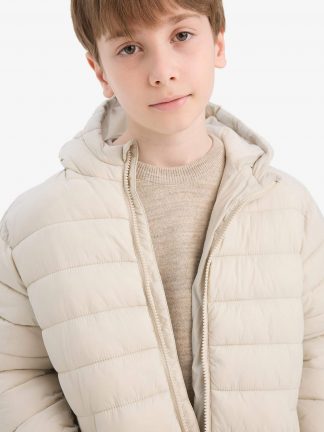 کاپشن پسرانه بژ دفکتو