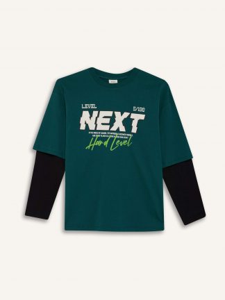 تی شرت آستین بلند پسرانه دفکتو