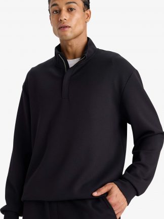 سویشرت مردانه مشکی دفکتو