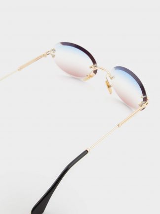 عینک آفتابی زنانه آبی دفکتو