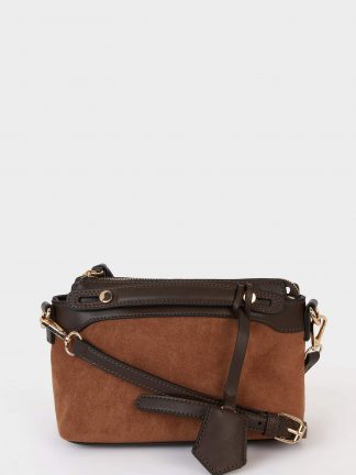 کراس بادی زنانه قهوه ای تیره دفکتو