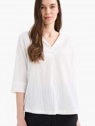 بلوز زنانه بژ دفکتو