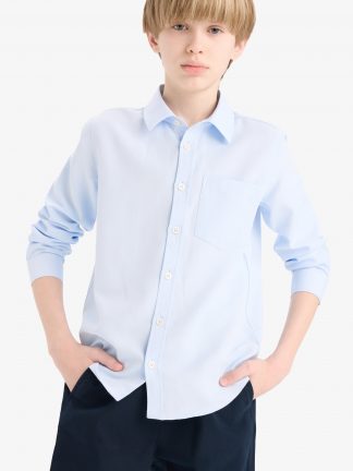 پیراهن پسرانه آبی روشن دفکتو