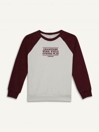 سویشرت پسرانه بژ دفکتو