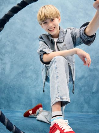 شلوار جین پسرانه آبی روشن دفکتو