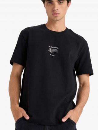 تی شرت مردانه مشکی دفکتو