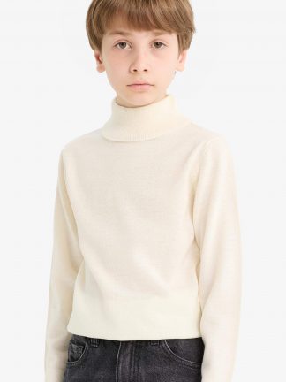 پلیور پسرانه بژ دفکتو