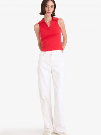 تاپ زنانه قرمز دفکتو