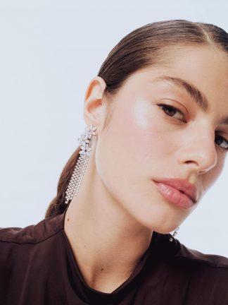 گوشواره زنانه نقره ای دفکتو