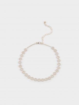 گردنبند زنانه نقره ای دفکتو