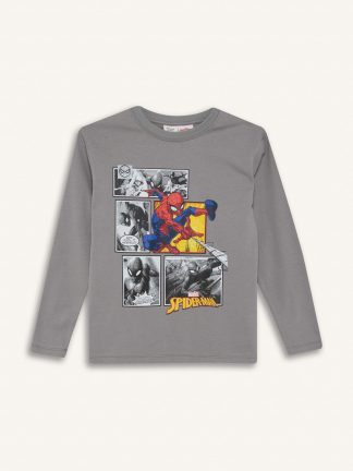 تی شرت آستین بلند پسرانه خاکستری دفکتو