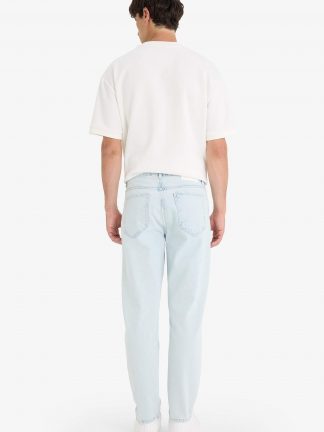 شلوار جین مردانه آبی روشن دفکتو