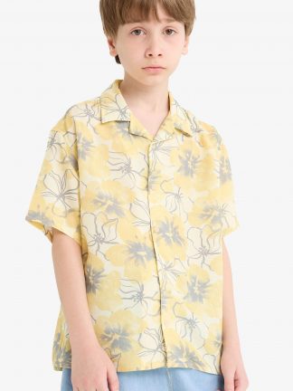 پیراهن پسرانه زرد دفکتو