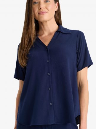 شومیز زنانه سرمه ای دفکتو