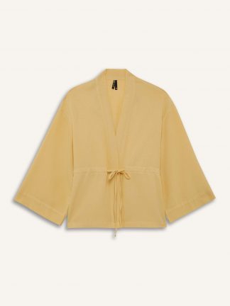 شومیز زنانه زرد دفکتو