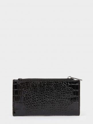 کیف پول زنانه مشکی دفکتو