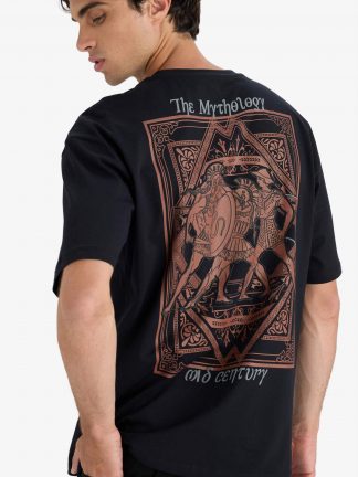 تی شرت مردانه مشکی دفکتو