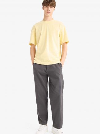 تی شرت مردانه زرد دفکتو