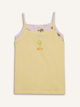 تاپ دخترانه زرد دفکتو