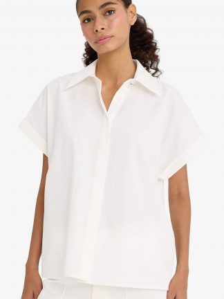 شومیز زنانه سفید دفکتو