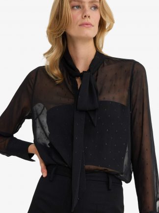 بلوز زنانه مشکی دفکتو