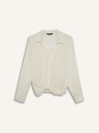 بلوز زنانه بژ دفکتو