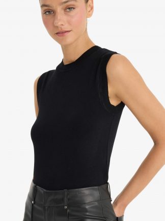 تاپ زنانه مشکی دفکتو