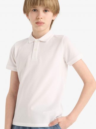 پولوشرت پسرانه سفید دفکتو