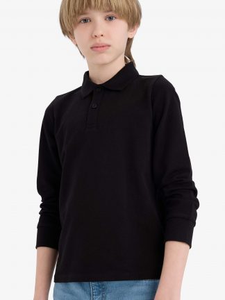 پولوشرت پسرانه مشکی دفکتو