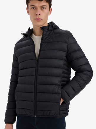 کاپشن مردانه مشکی دفکتو