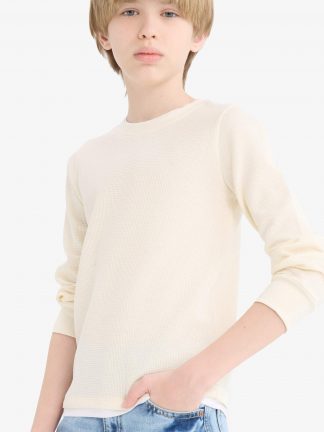 تی شرت پسرانه بژ دفکتو