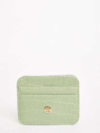 کیف پول و کارت زنانه نعنایی دفکتو