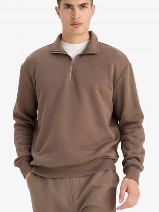 سویشرت مردانه خاکی دفکتو