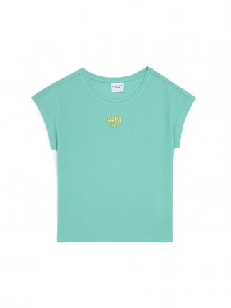 تی شرت دخترانه نعنایی یو اس پولو