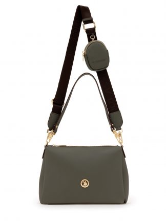 کیف دوشی زنانه خاکی روشن یو اس پولو