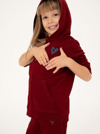 هودی دخترانه زرشکی یو اس پولو