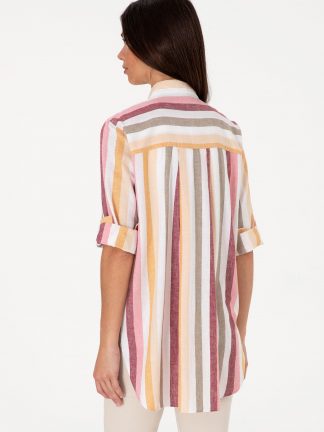 شومیز زنانه خربزه ای یو اس پولو