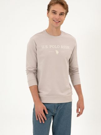 سویشرت مردانه طوسی یو اس پولو