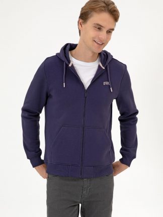 هودی مردانه زرشکی یو اس پولو