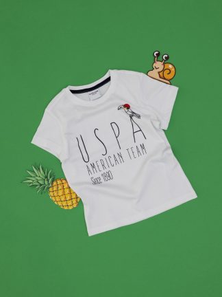 تی شرت پسرانه سفید یو اس پولو