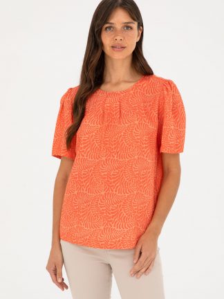 شومیز زنانه گل انار یو اس پولو