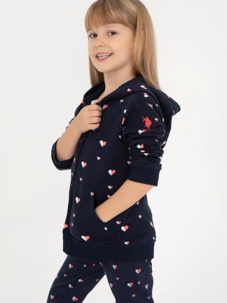 هودی دخترانه سرمه ای یو اس پولو