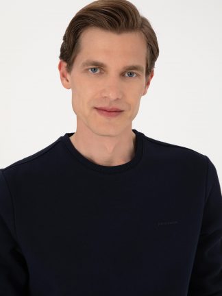 سویشرت مردانه سرمه ای پیرکاردین