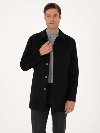 پالتو مردانه مشکی پیرکاردین