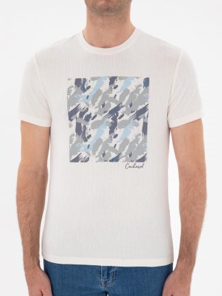 تی شرت مردانه سفید کاشارل