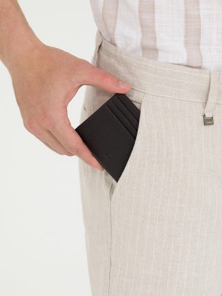 کیف پول و کارت مردانه قهوه ای کاشارل