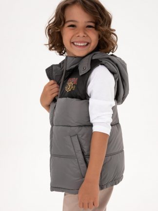 جلیقه پسرانه خاکستری یو اس پولو