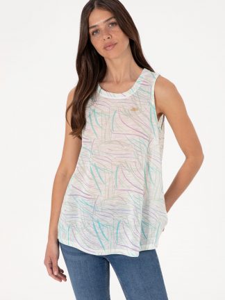 تاپ زنانه آبی فیروزه ای یو اس پولو